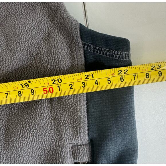 LL Bean Polartec Vest Men’s Large Gray Fleece Full Zip Pockets Outdoor Large - Picture 4 of 6